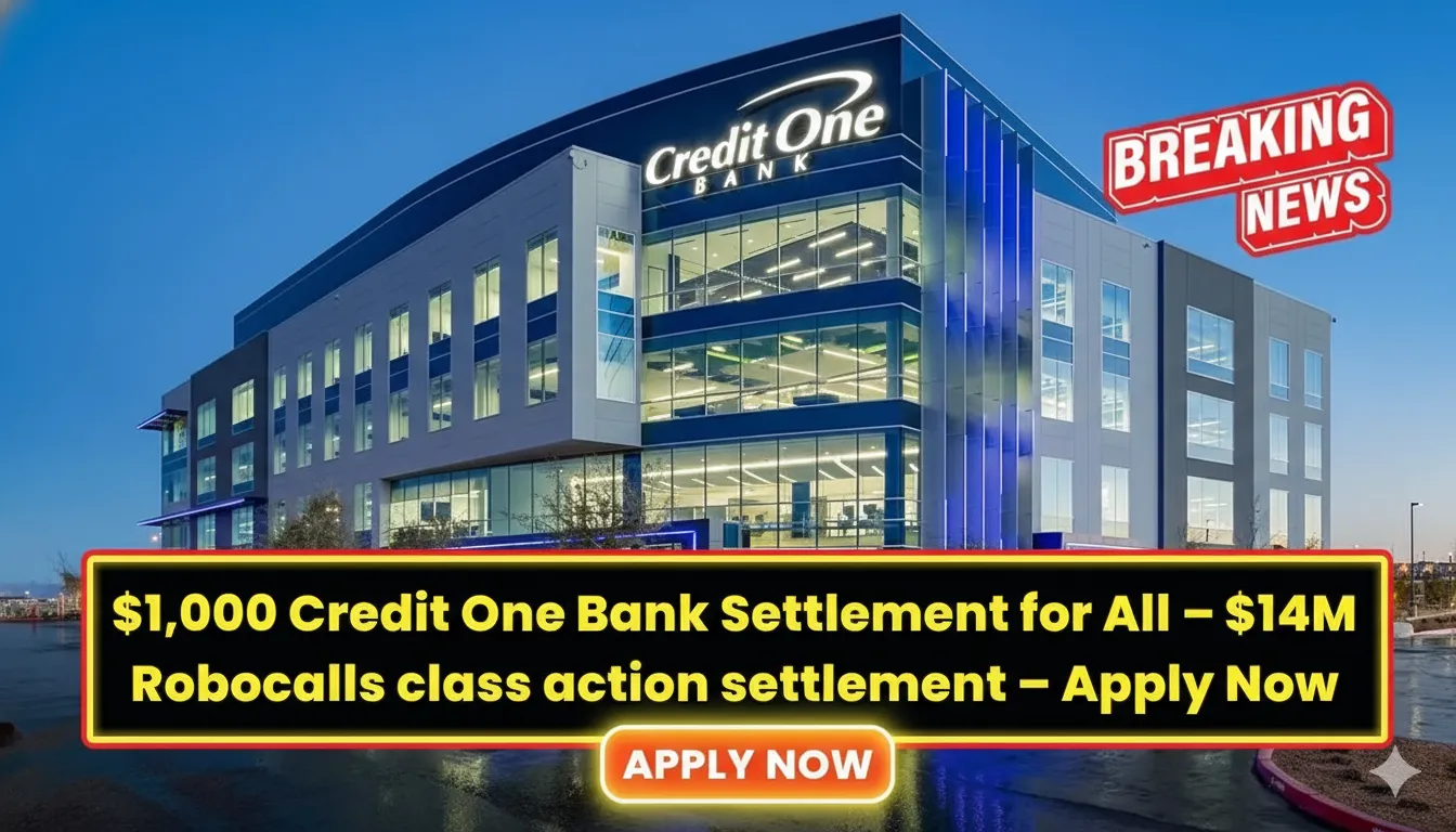 Credit One Bank $14 Million Robocalls Settlement You May Be Eligible for Up to $1,000