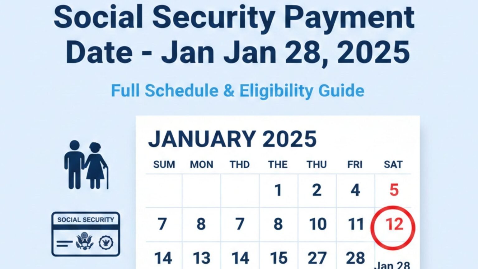 Social Security Payment Date – January 28, 2025: Full Schedule & Guide ...