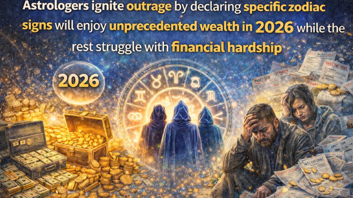 Astrologers ignite outrage by declaring specific zodiac signs will enjoy unprecedented wealth in 2026 while the rest struggle with financial hardship