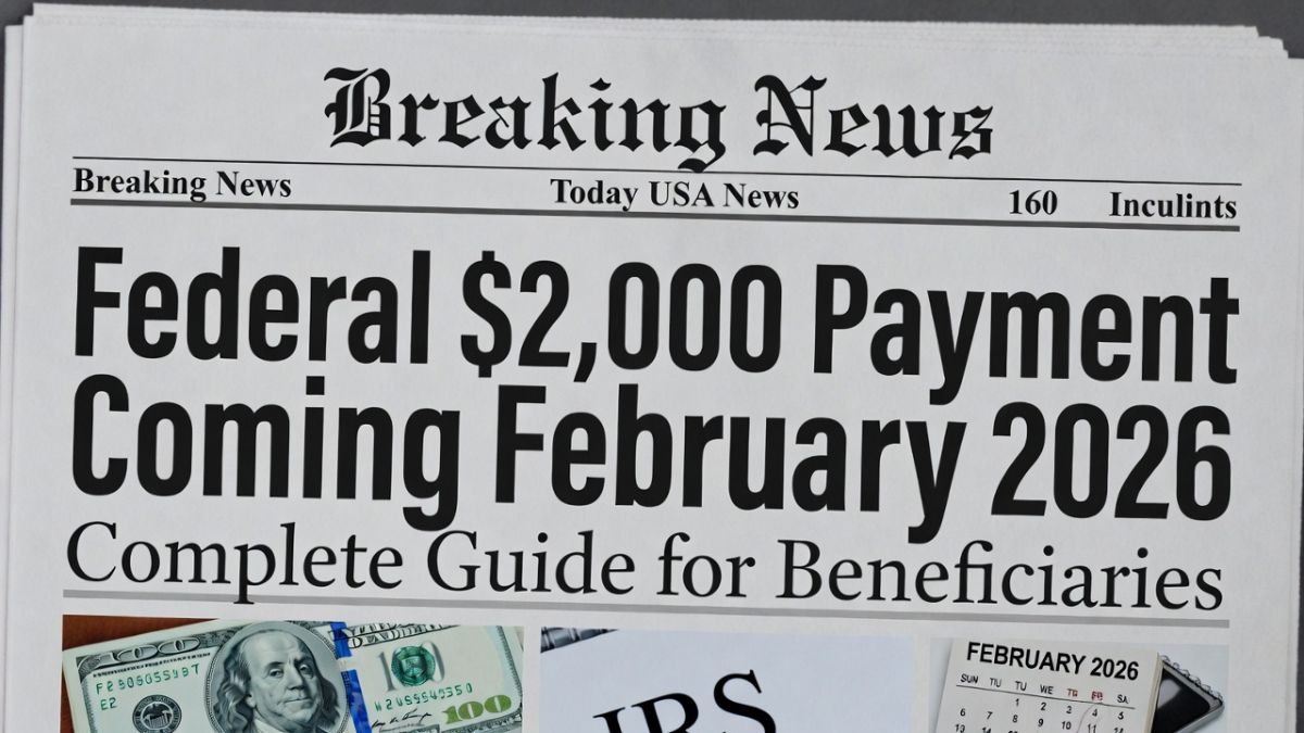 Federal $2,000 Payment Coming February 2026: Complete Guide for Beneficiaries