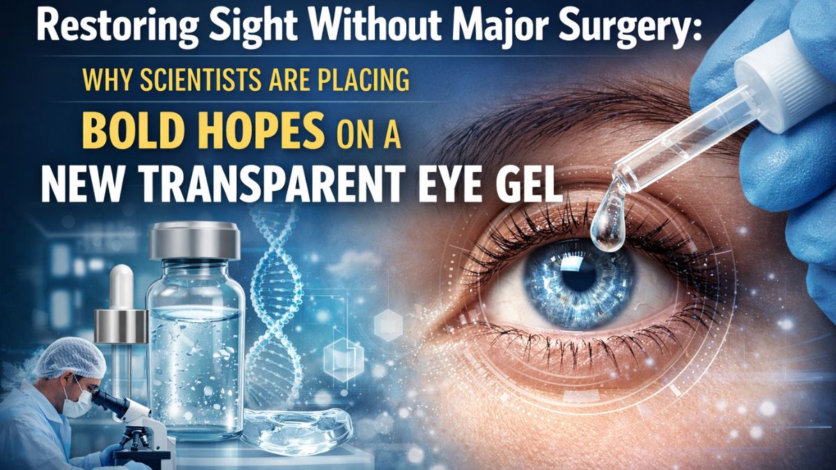 Restoring sight without major surgery why scientists are placing bold hopes on a new transparent eye gel