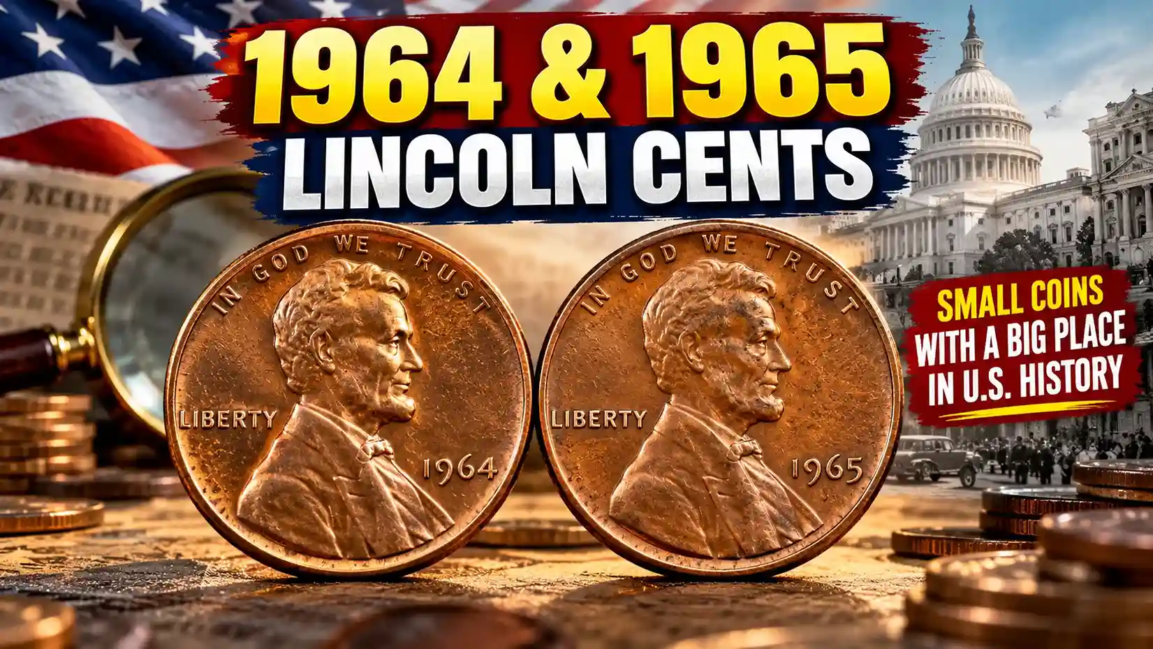 1964 & 1965 Lincoln Cents